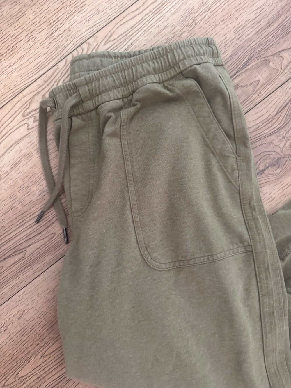 Athleta Olive Green Wide-Leg Pants